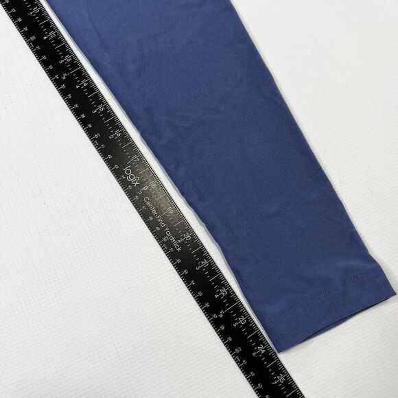 LuLaRoe Women's One Size Leggings Solid Smokey Blue Comfort Pants Stretch - Picture 8 of 8